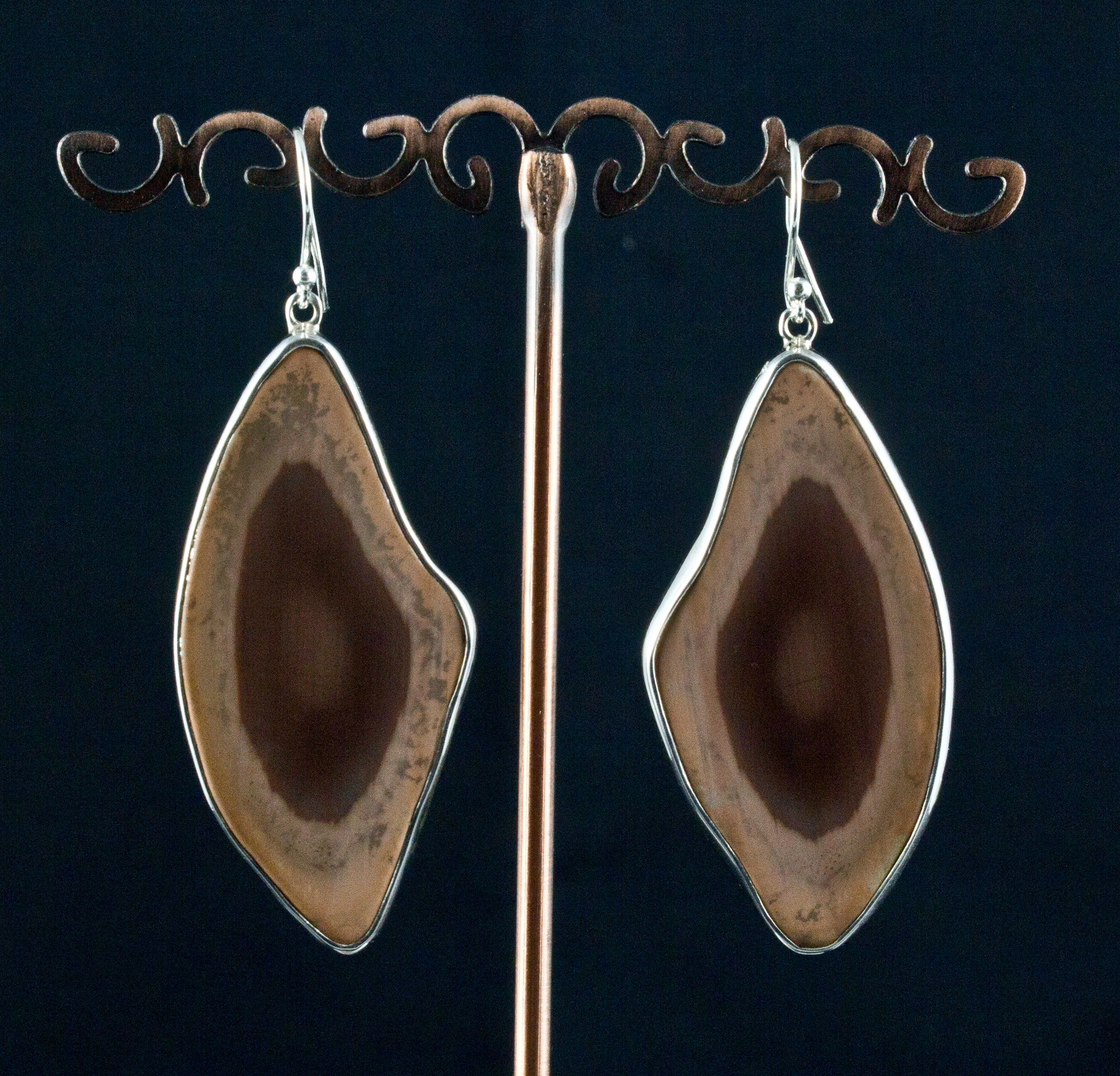 Sterling Silver Imperial Jasper Earrings