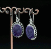 Sterling Silver Charoite Earrings