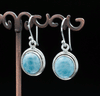 Sterling Silver Larimar Earrings