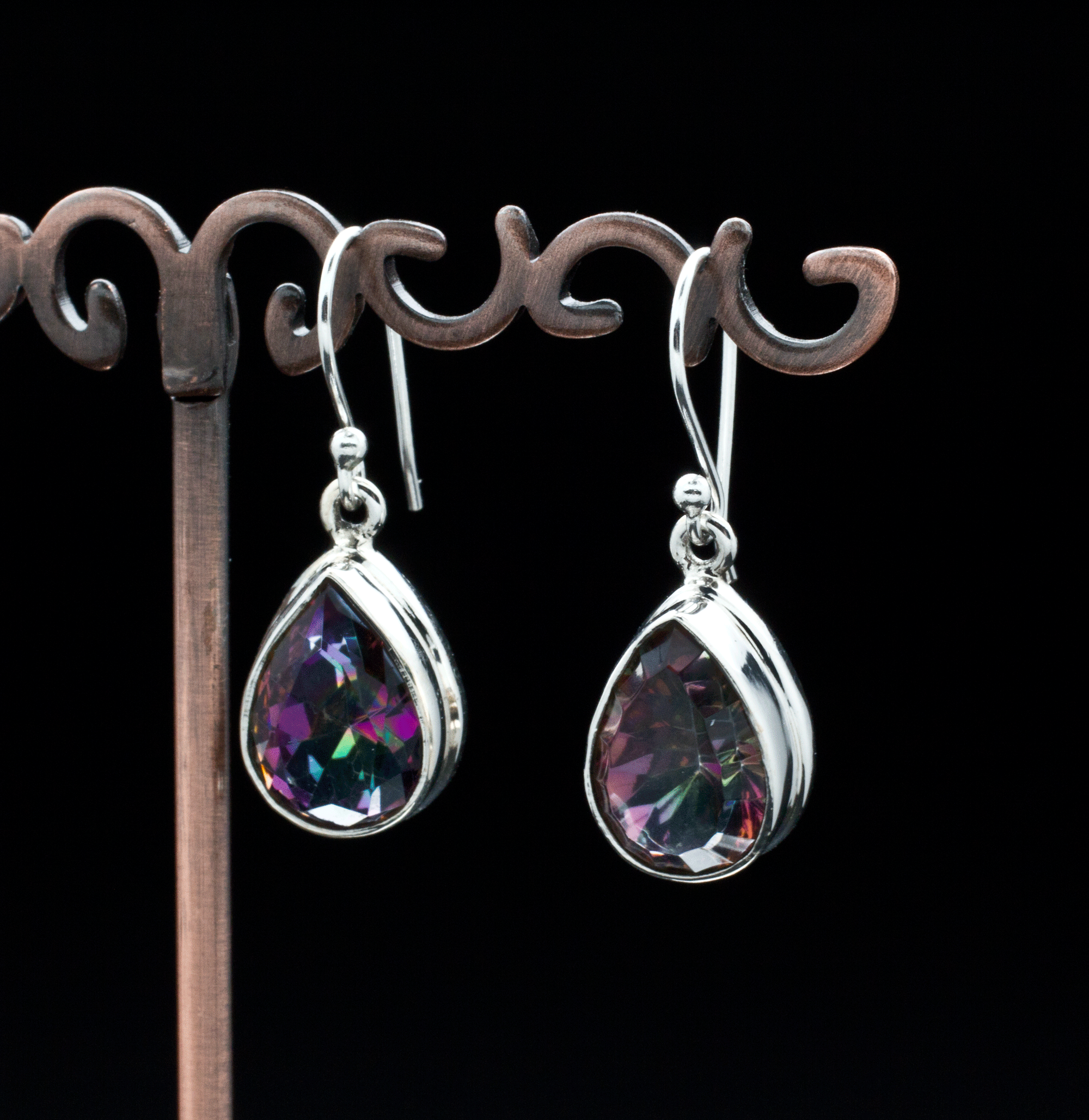 Sterling Silver Mystic Topaz Earrings