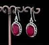 Sterling Silver Ruby Earrings
