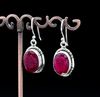 Sterling Silver Ruby Earrings
