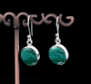Sterling Silver Malachite Earrings