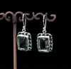Sterling Silver Green Amethyst Earrings