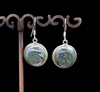 Sterling Silver Titanium Coated Druzy Agate Earrings