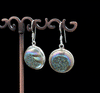 Sterling Silver Titanium Coated Druzy Agate Earrings