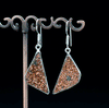 Sterling Silver Titanium Coated Druzy Agate Earrings