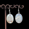 Sterling Silver Titanium Coated Druzy Agate Earrings
