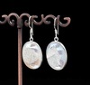 Sterling Silver Titanium Coated Druzy Agate Earrings