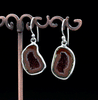 Sterling Silver Agate Geode Earrings