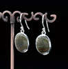 Sterling Silver Matrix Opal Earrings