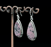 Sterling Silver Rhodonite Earrings
