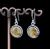 Sterling Silver Rutilated Quartz Earrings