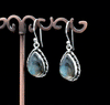 Sterling Silver Faceted Labradorite Earrings
