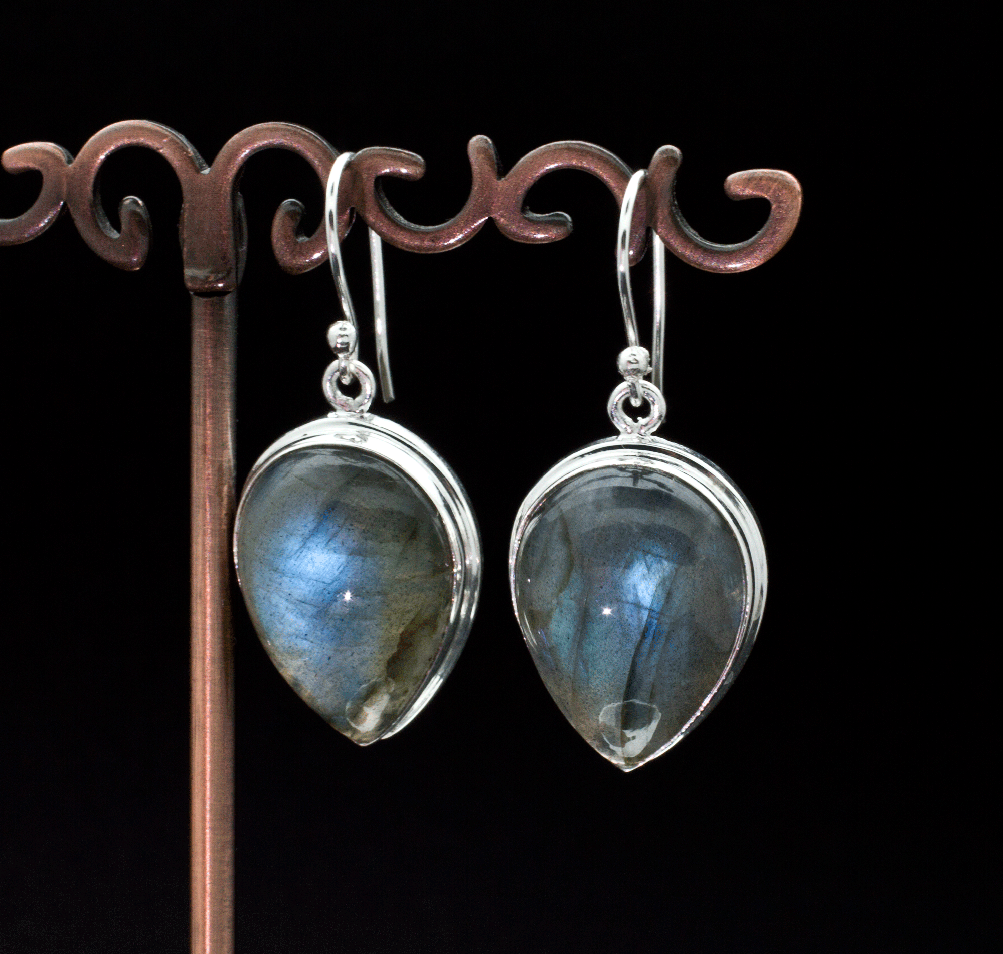 Sterling Silver Labradorite Earrings