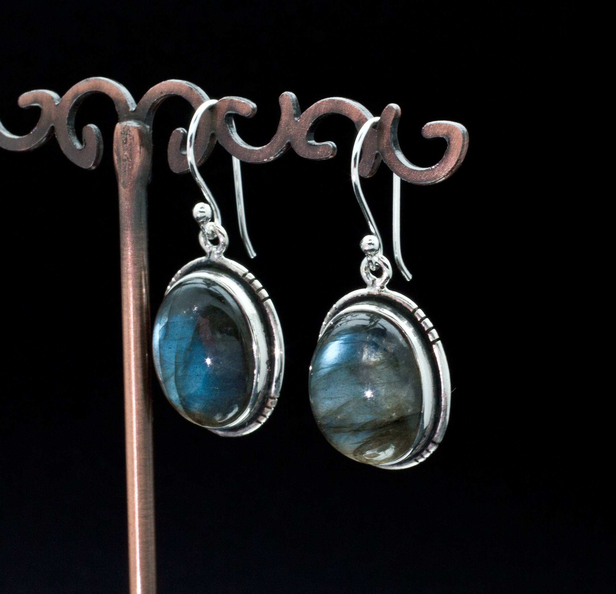Sterling Silver Labradorite Earrings
