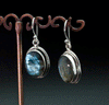 Sterling Silver Faceted Labradorite Earrings