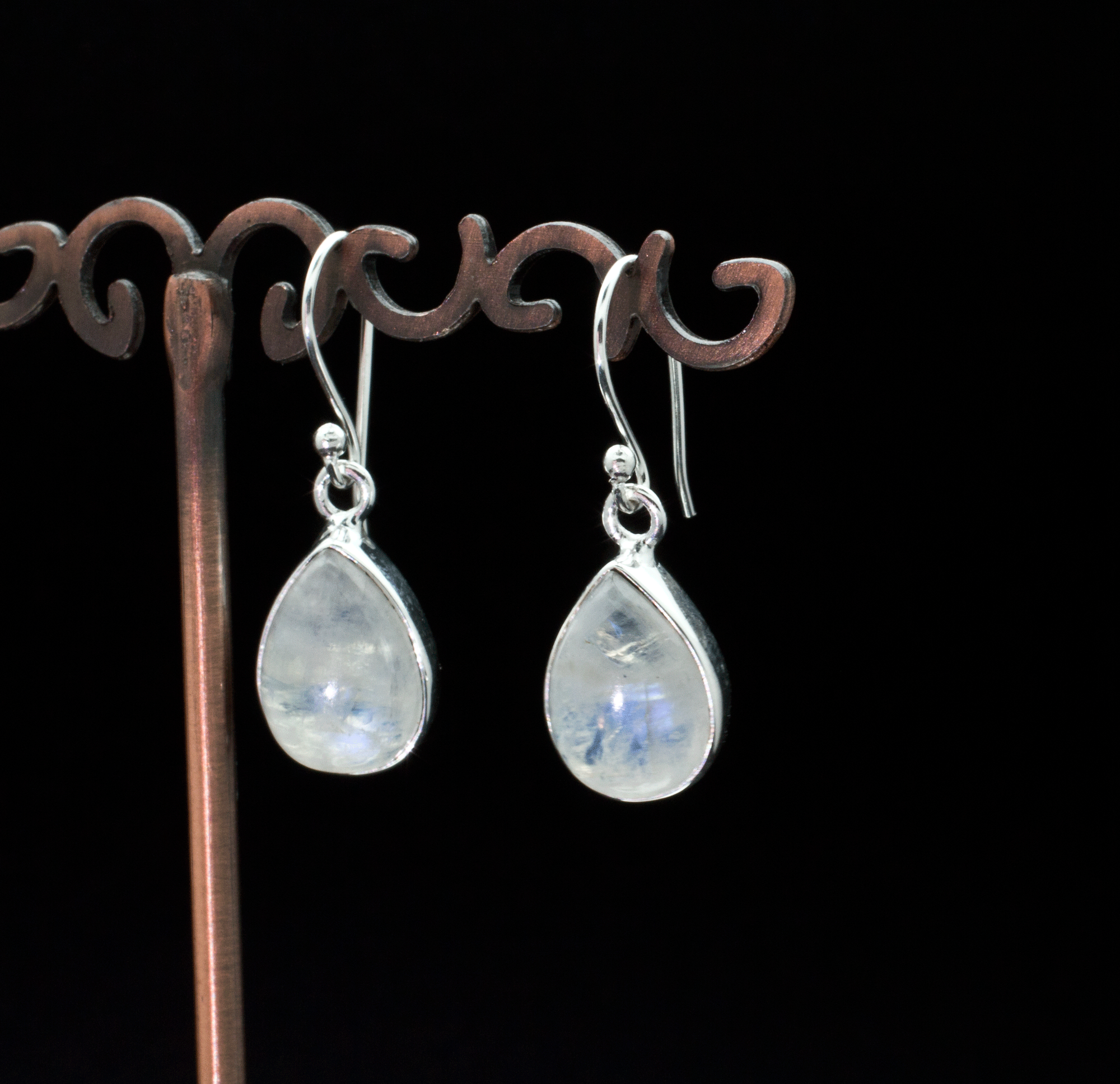 Sterling Silver Moonstone Earrings
