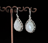 Sterling Silver Moonstone Earrings