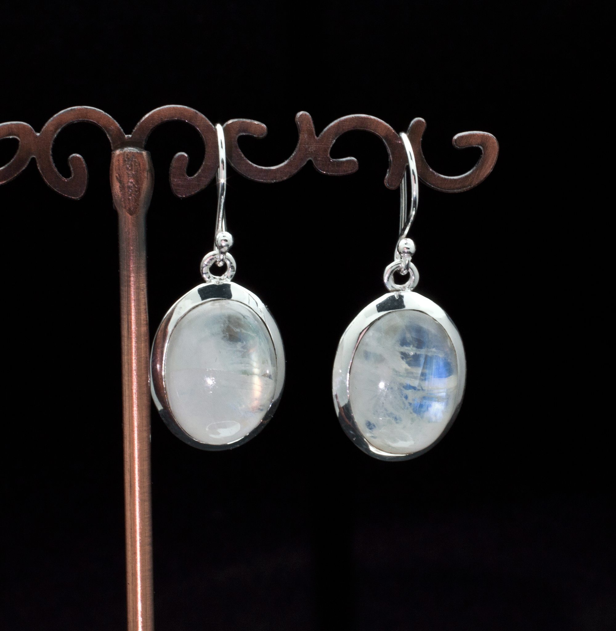 Sterling Silver Moonstone Earrings