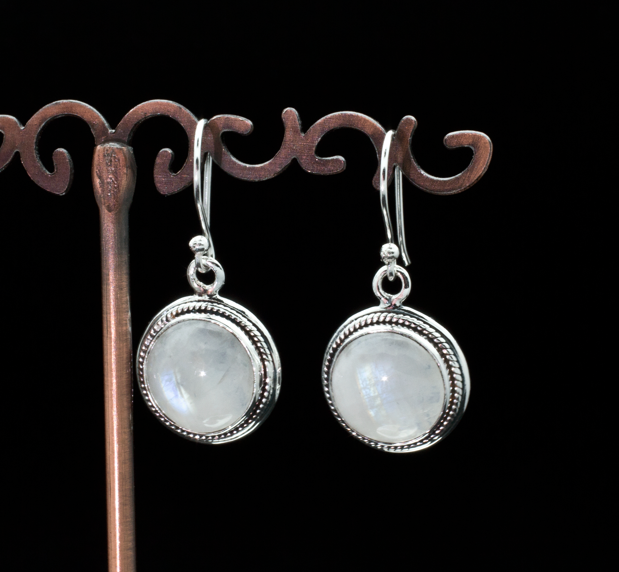 Sterling Silver Moonstone Earrings