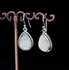 Sterling Silver Moonstone Earrings