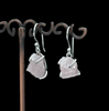 Sterling Silver Raw Morganite Earrings