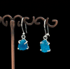 Sterling Silver Raw Apatite Earrings