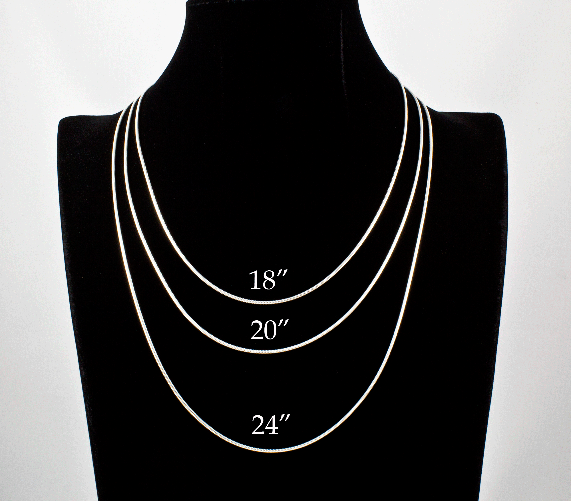 Sterling Silver Snake Chains