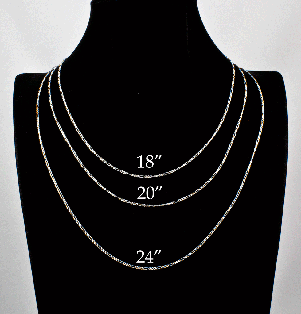 Sterling Silver Figaro Chains