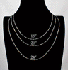 Sterling Silver Figaro Chains