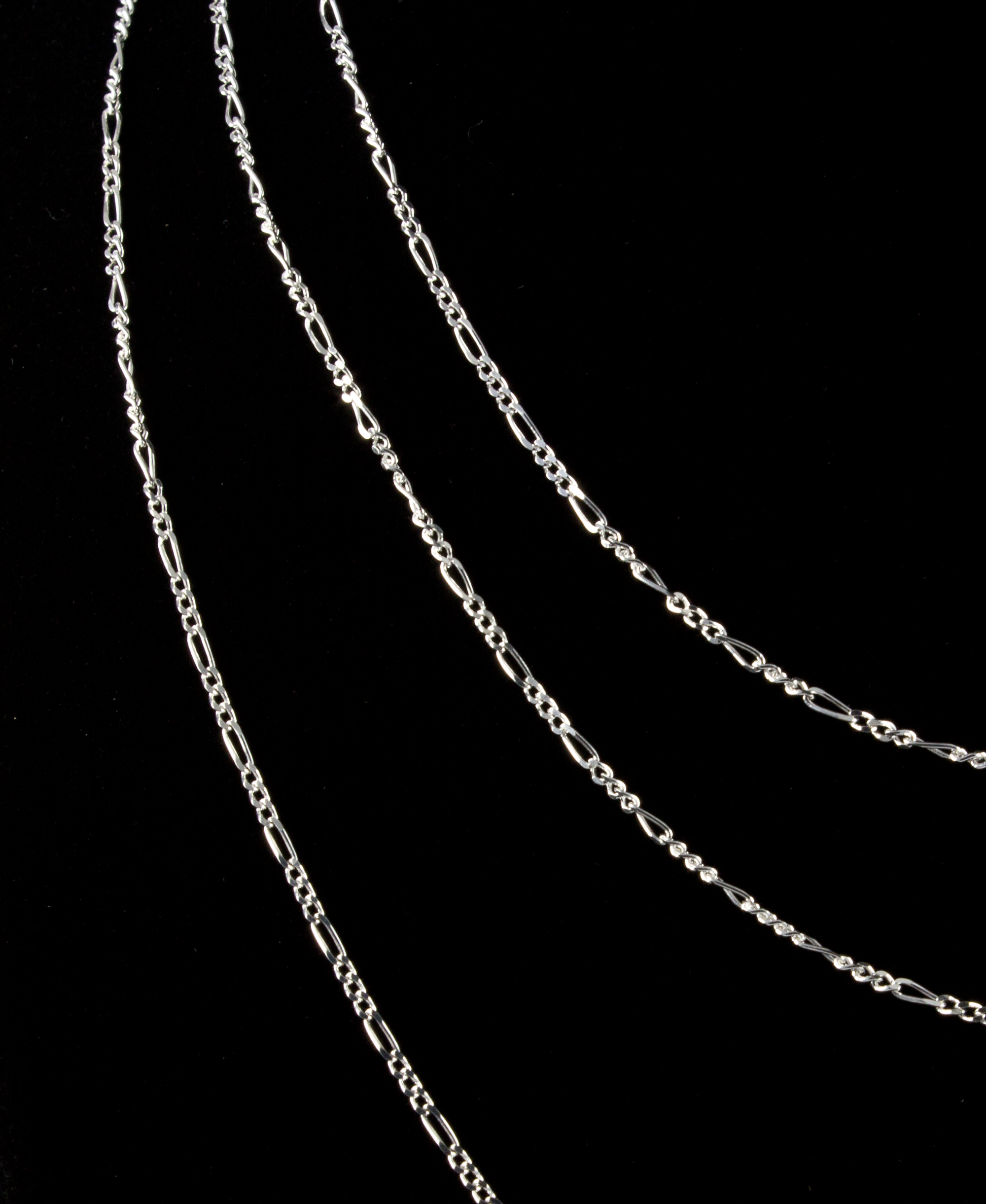 Sterling Silver Figaro Chains
