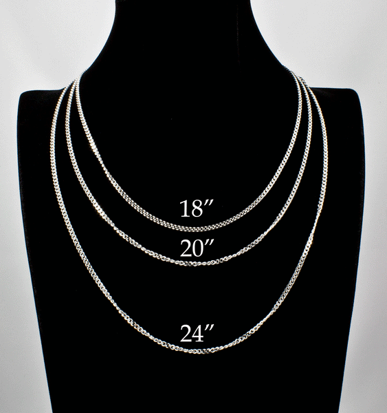 Sterling Silver Curb Chains 2.5mm