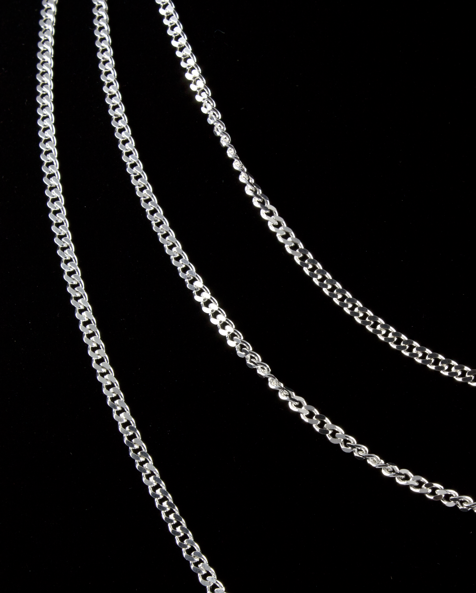 Sterling Silver Curb Chains 2.5mm