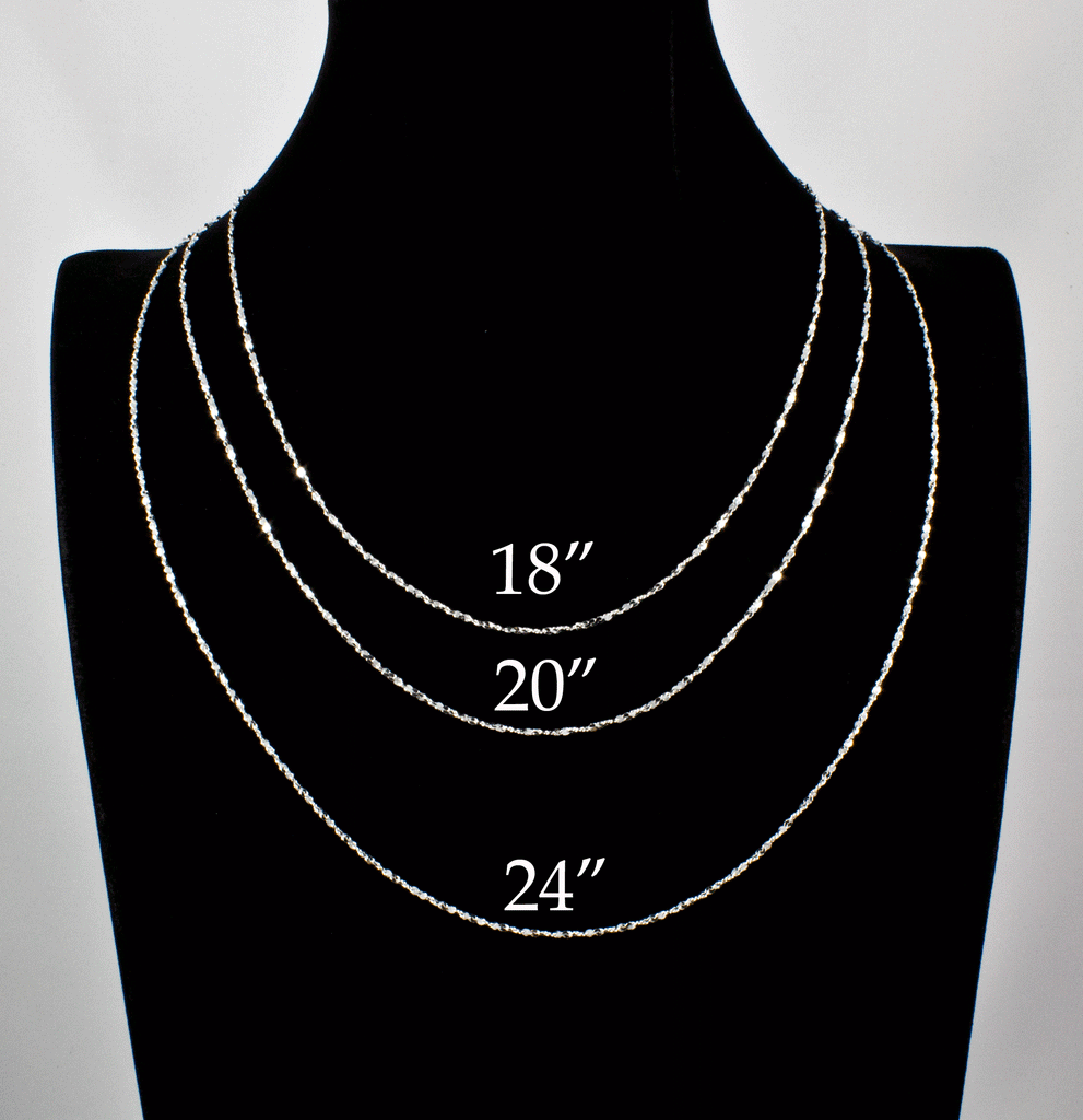 Sterling Silver Twisted Serpentine Chain