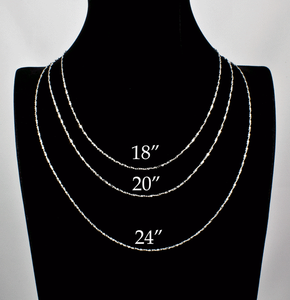 Sterling Silver Twisted Serpentine Chain