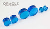 Sapphire Blue Quartz Double Flare Plugs