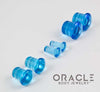 Sapphire Blue Quartz Single Flare Plugs