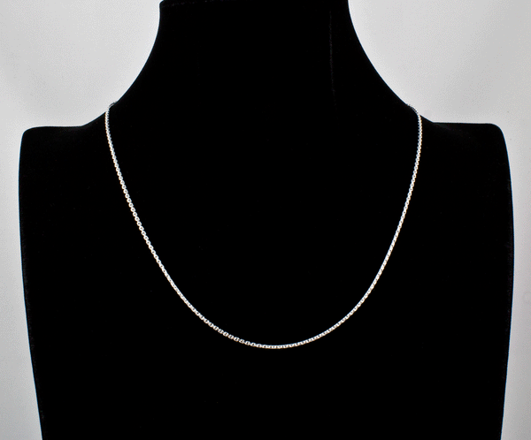 Sterling Silver Adjustable Cable Chain
