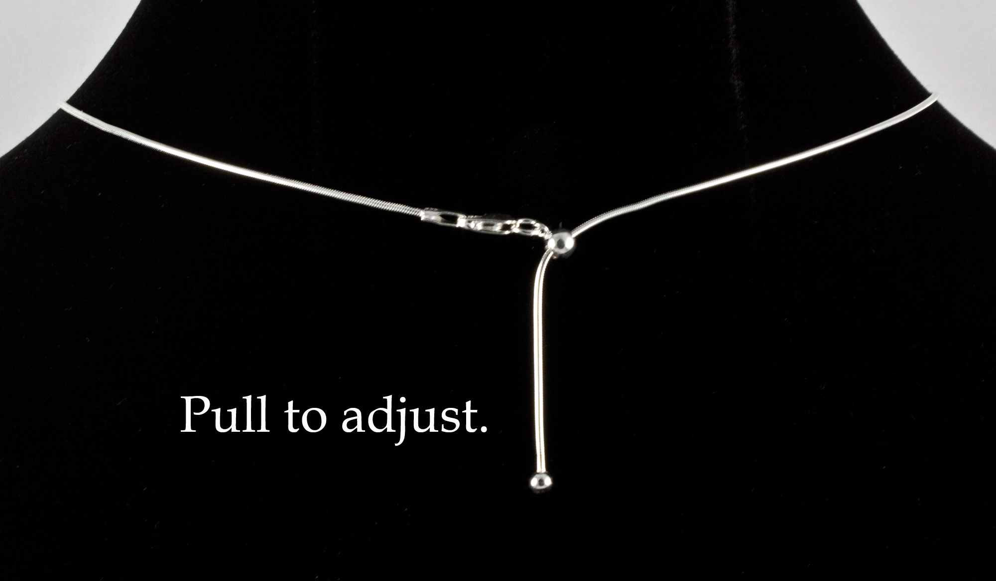 Sterling Silver Adjustable Snake Chain