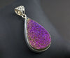 Sterling Silver Titanium Coated Druzy Agate Pendant