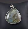 Steel Labradorite Pendant