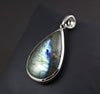 Steel Labradorite Pendant