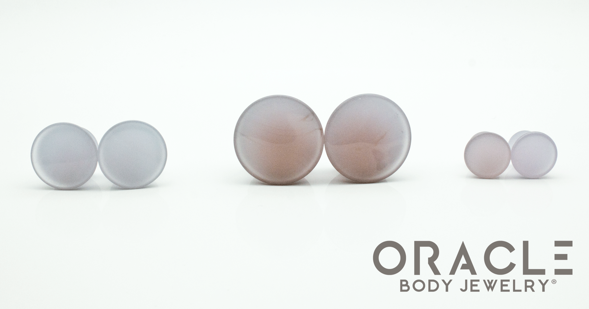 Lilac Quartz Mayan Style Flare Plugs