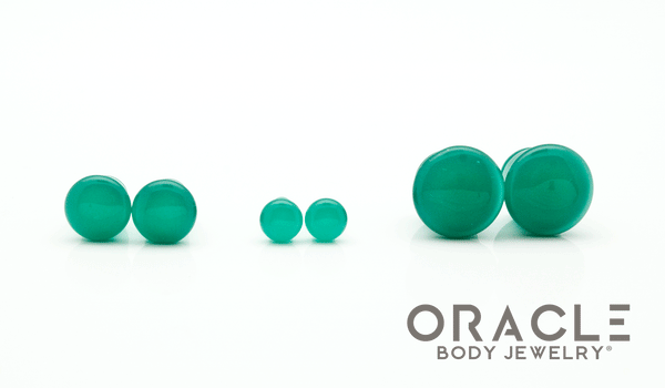 Teal Quartz Single Flare Plugs