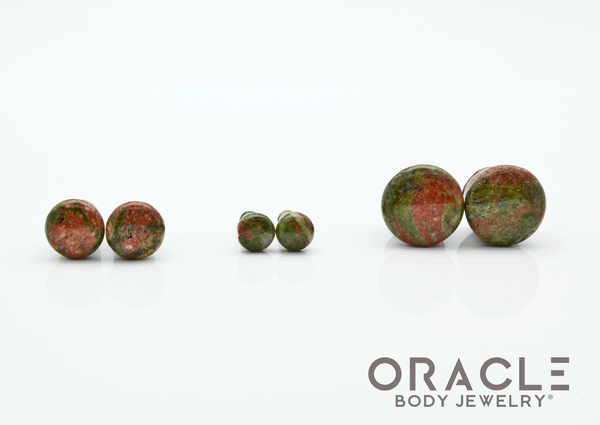 Unakite Single Flare Plugs