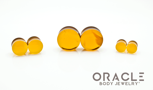 Honey Quartz Double Flare Plugs