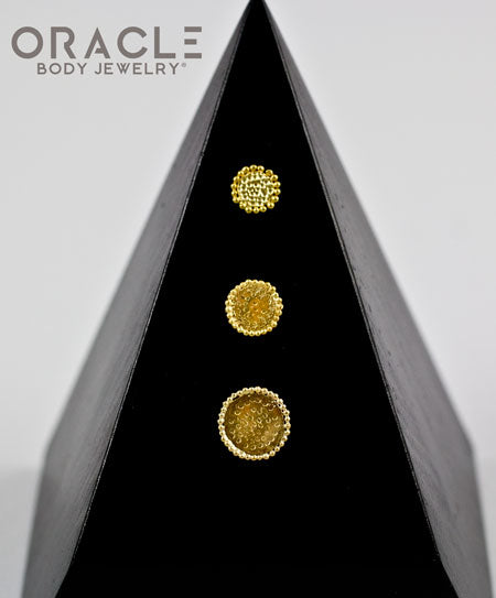 14k Quorra Threadless Gold End