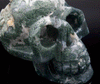 Moss Agate Carved Skull