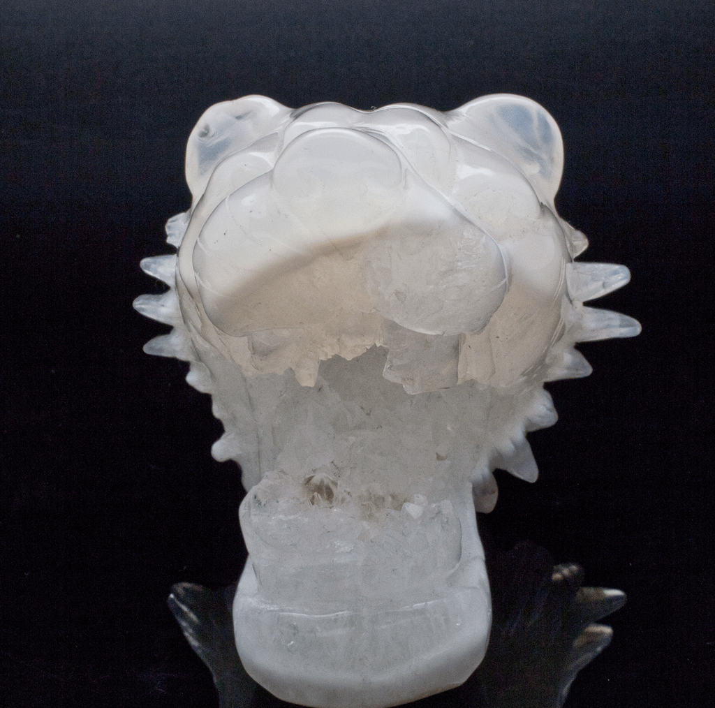 Agate and Quartz Carved Tiger